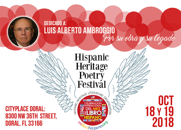 El sur de la florida celebrará su Primer Festival Internacional de Poesía Hispana