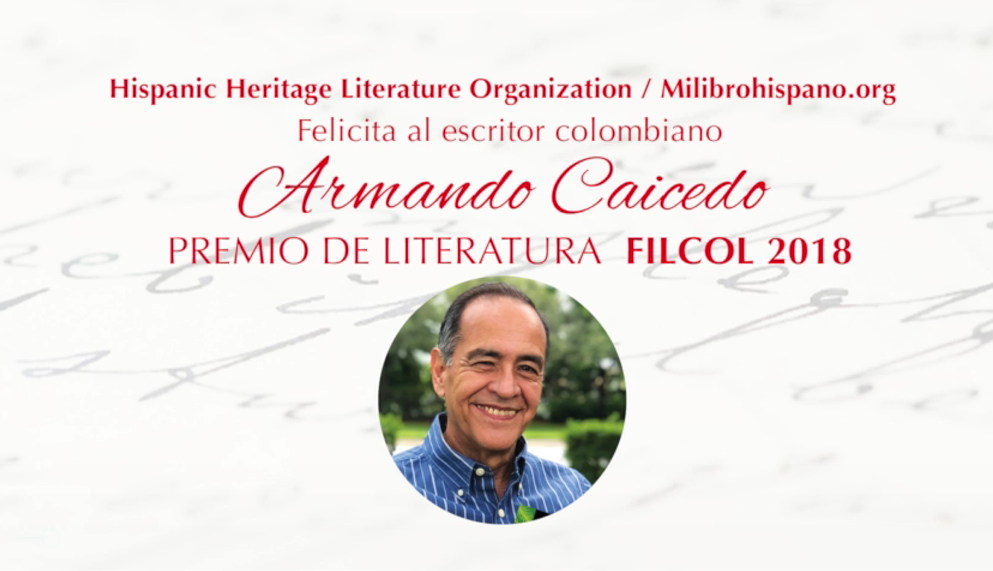 Armando Caicedo, Premio de Literatura FILCOL 2018