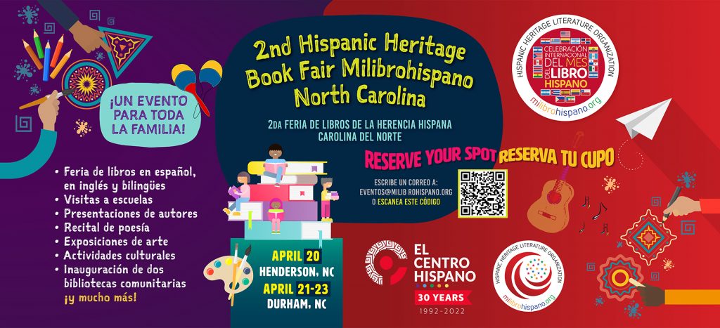 2nd Hispanic Heritage Book Fair Milibrohispano en Carolina del Norte 2022